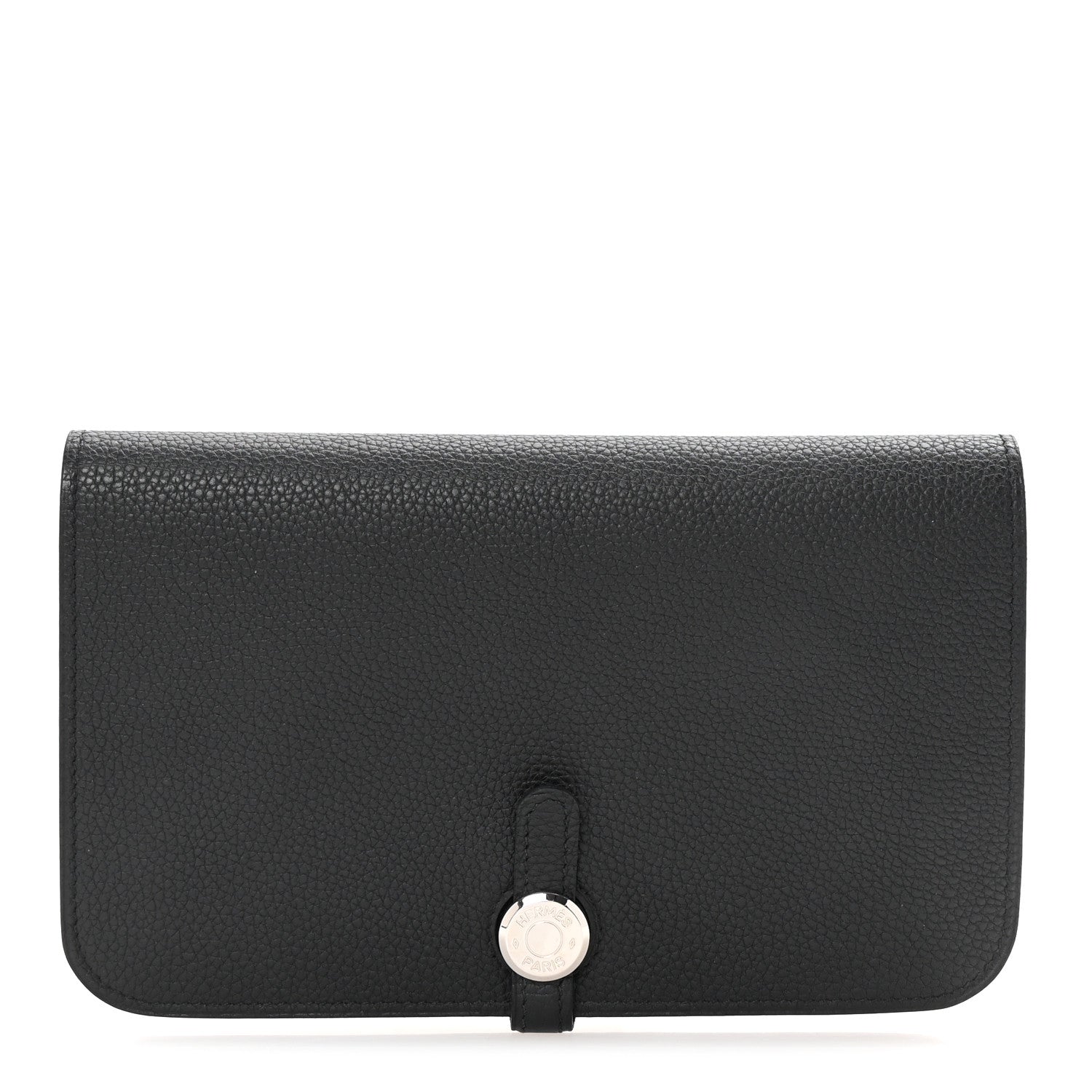 Hermes Togo Dogon Duo Wallet Black 1 of 9