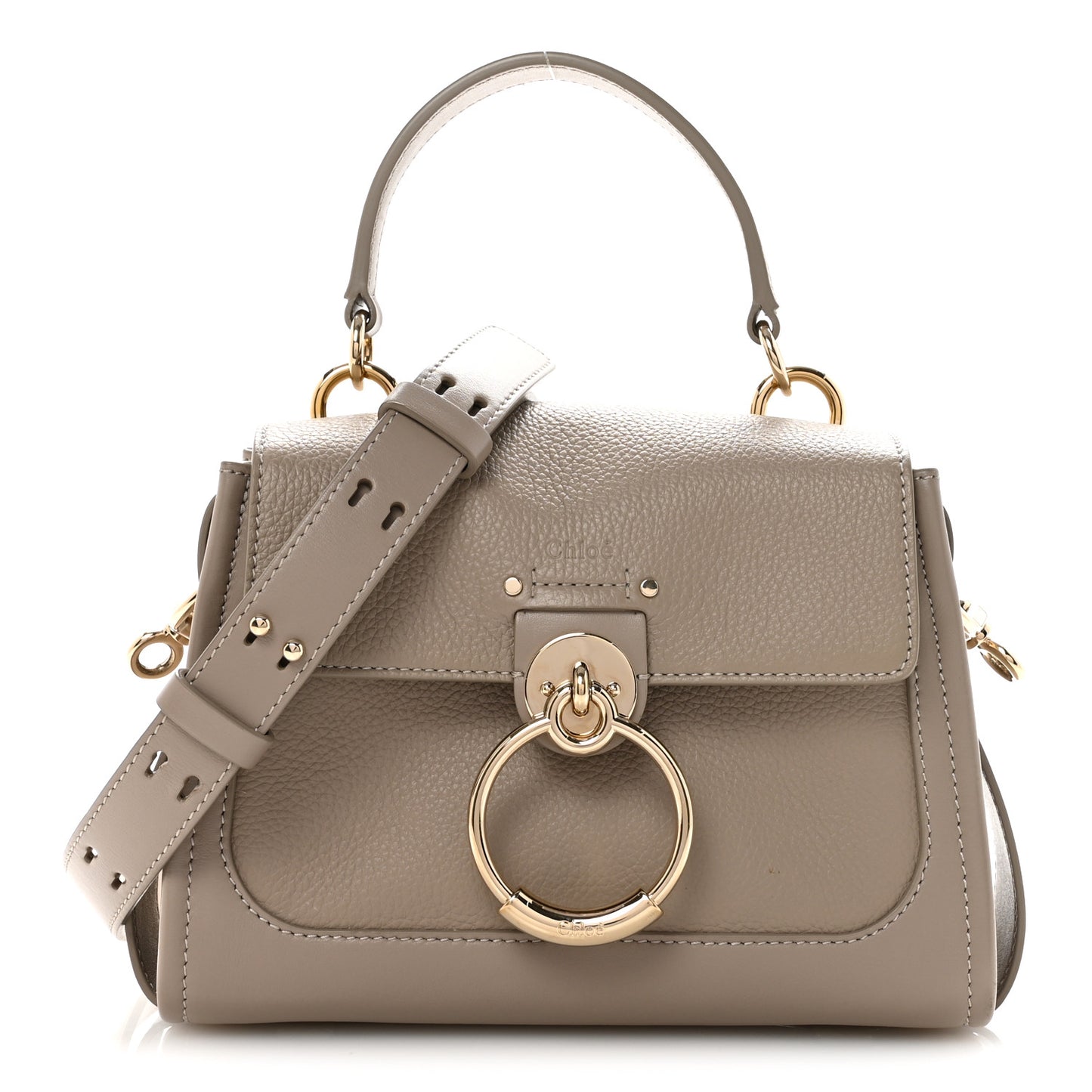 Calfskin Mini Tess Day Bag Motty Grey