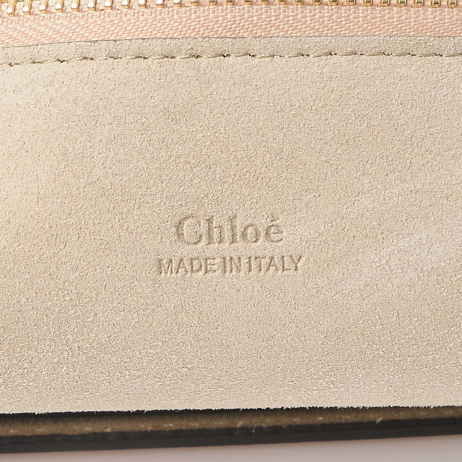Chloe Calfskin Suede Medium Faye Shoulder Bag Cement Pink 6 of 10