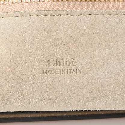 Chloe Calfskin Suede Medium Faye Shoulder Bag Cement Pink 6 of 10