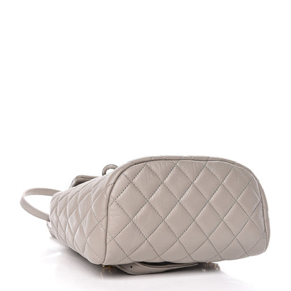 Chanel Calfskin Quilted Mini Urban Spirit Backpack Grey 4 of 10
