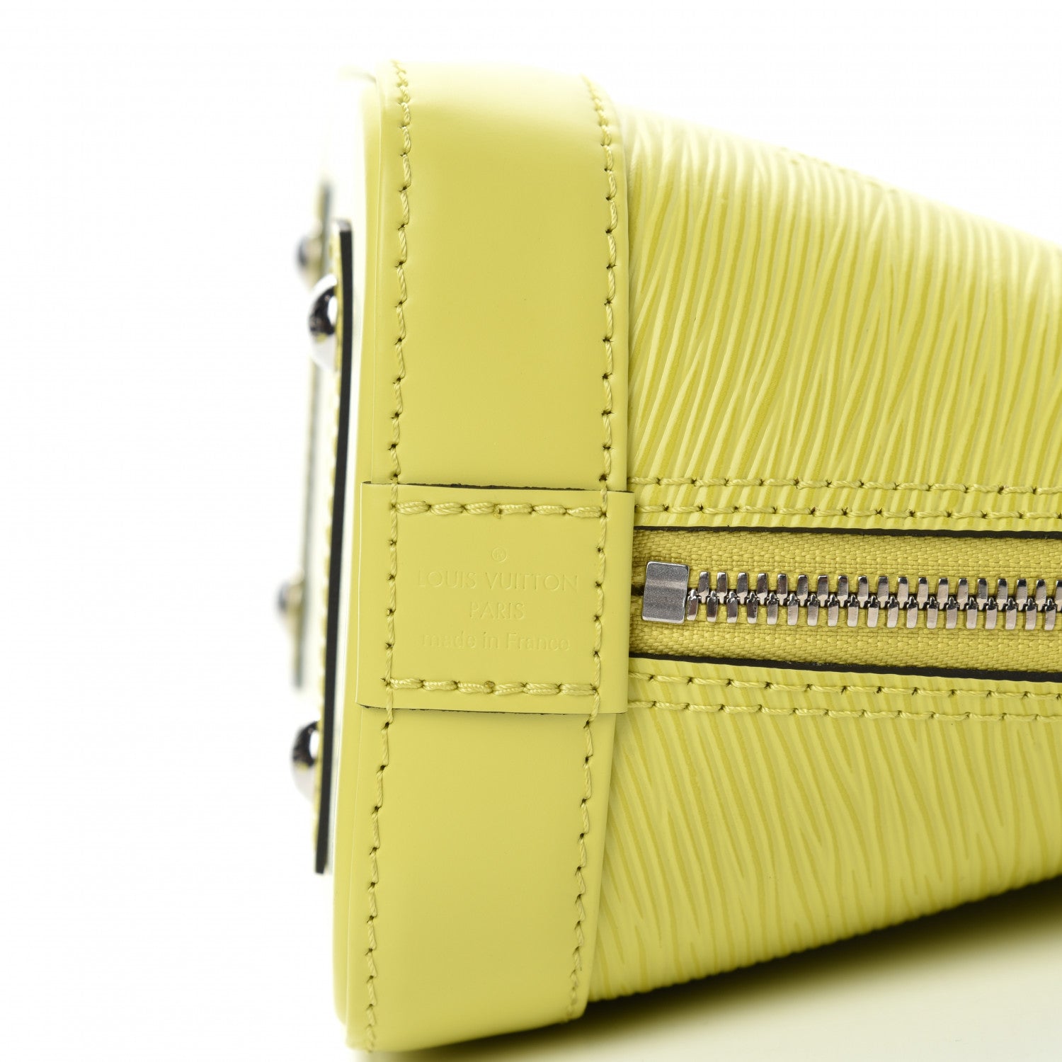 Louis Vuitton Epi Jacquard Alma BB Yellow Citron 6 of 13