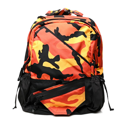 Valentino Garavani Nylon Camouflage Print Backpack Orange Yellow Black 1 of 10