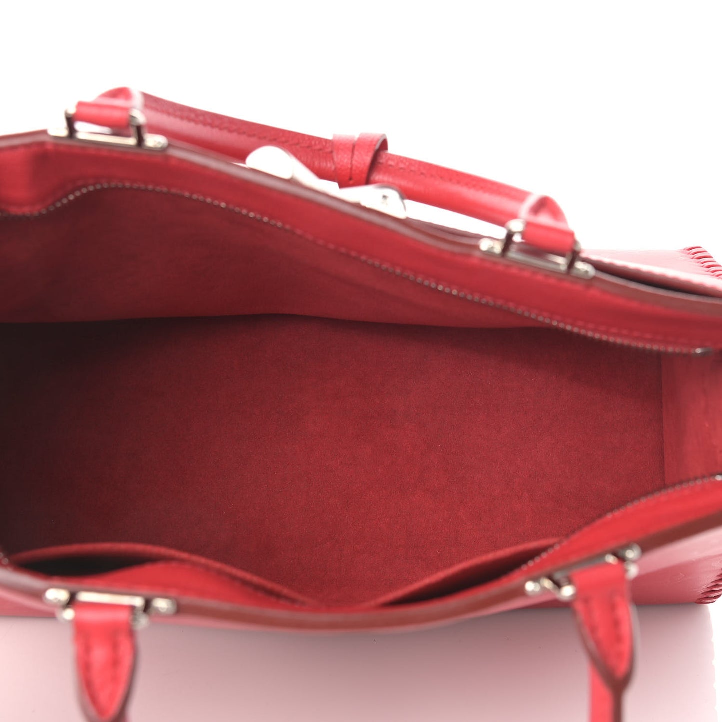Monogram Cuir Plume Very Zipped Tote Rubis