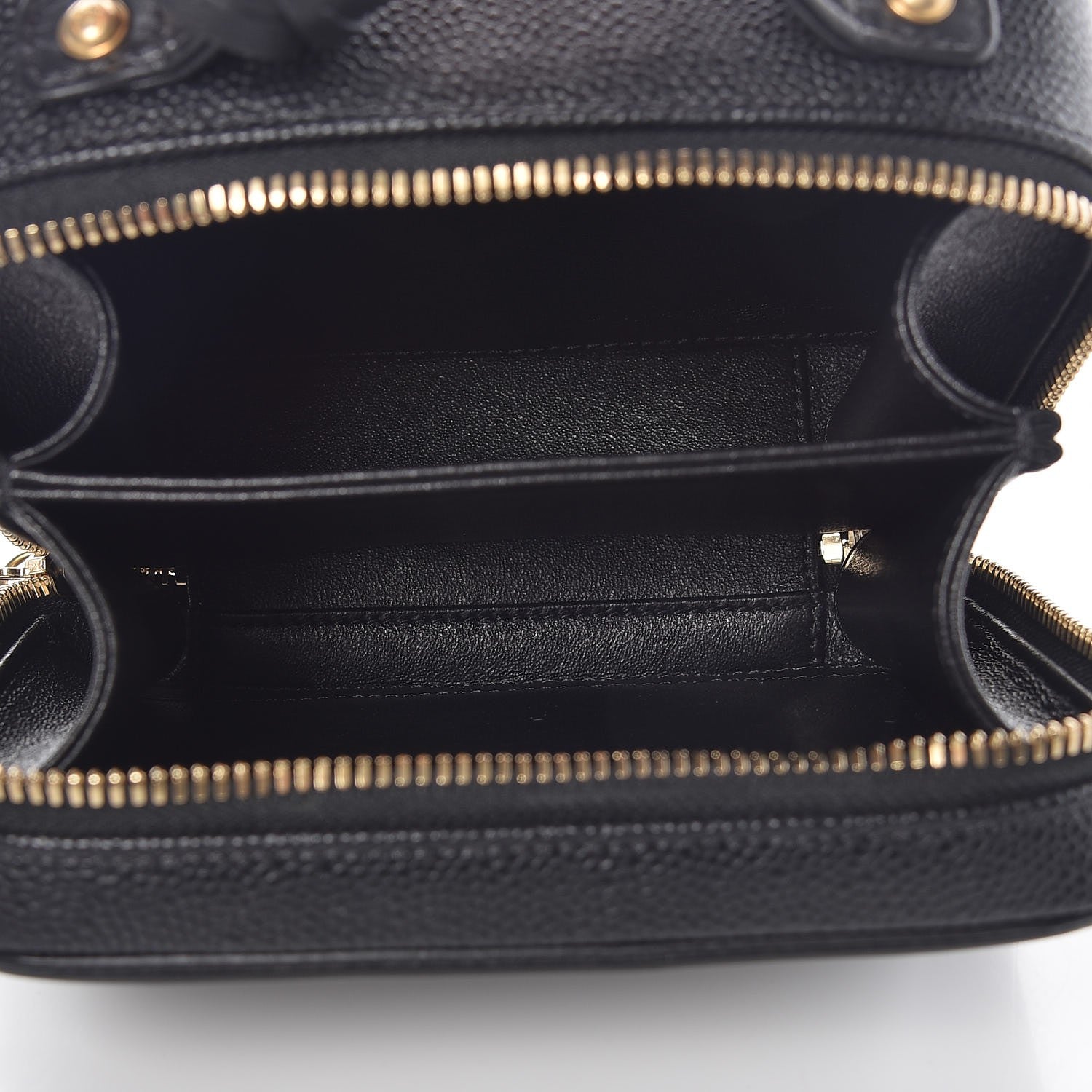 Chanel Caviar Quilted Small CC Filigree Vanity Case Black 5 of 8
