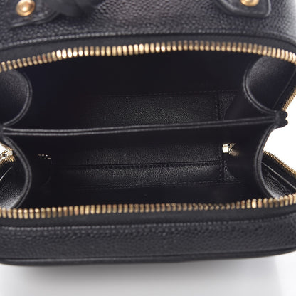 Chanel Caviar Quilted Small CC Filigree Vanity Case Black 5 of 8