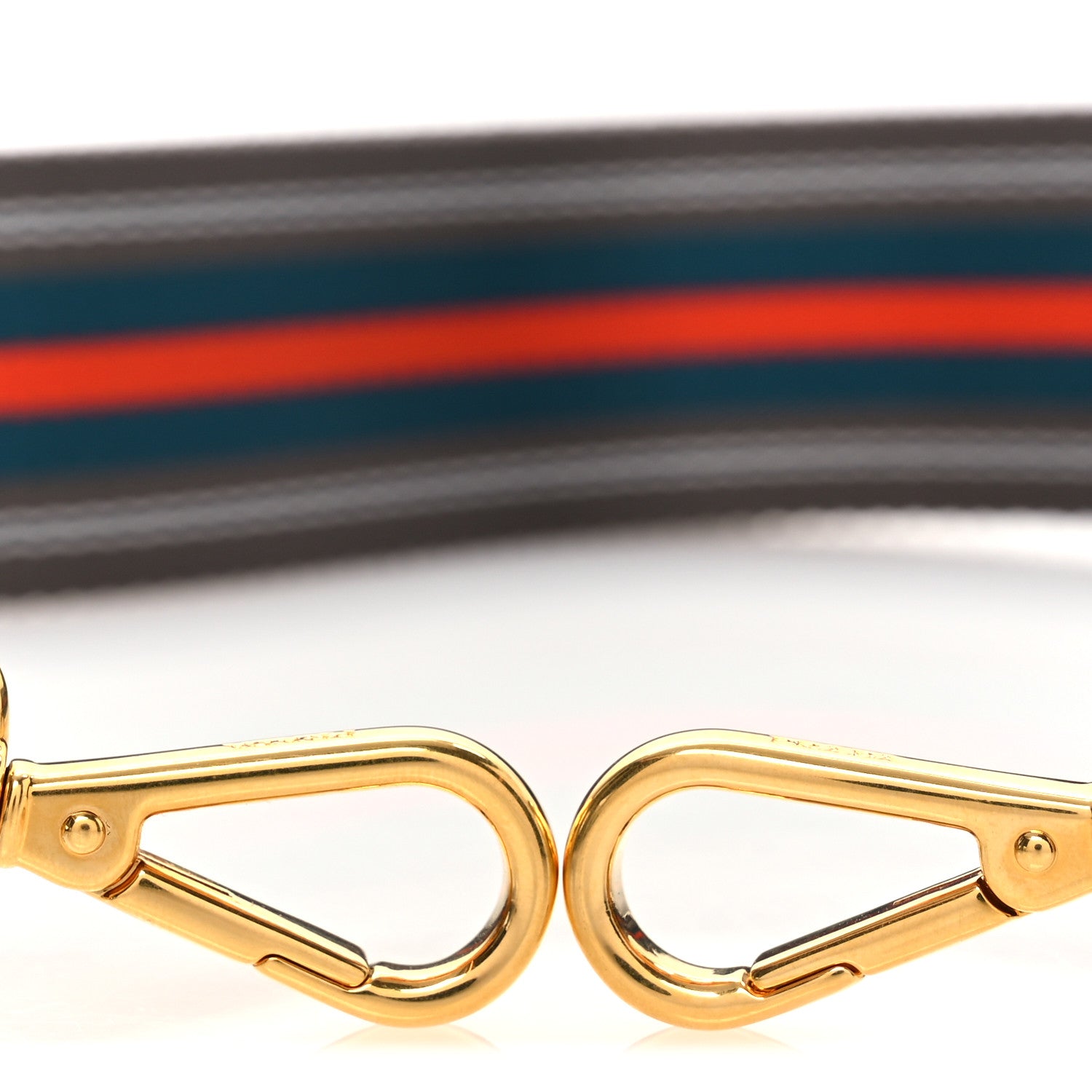 Prada Vitello Daino Striped Fabric Shoulder Strap 3 of 3