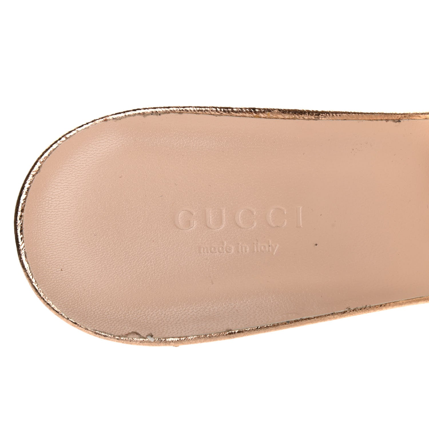 Gucci Galassia GG Marmont Fringe 75mm Slide Sandals Salmone 6 of 12