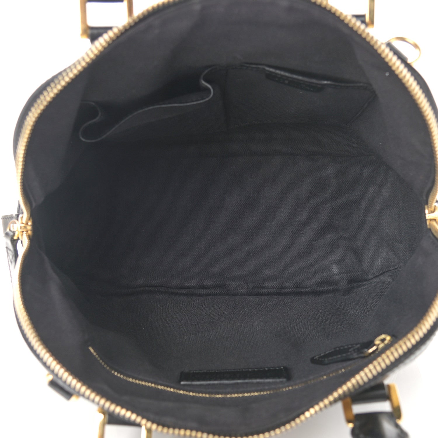 Burberry Bridle Calfskin House Check Small Orchard Bowling Bag Black 5 of 11