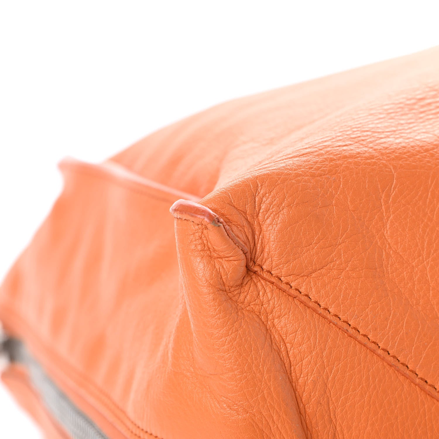 Balenciaga Veau Papier A4 Zip Around Tote Mandarine 12 of 14