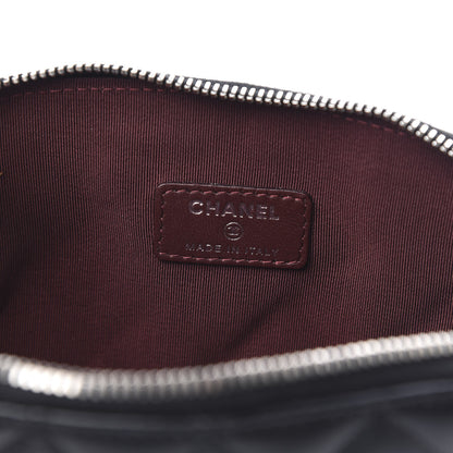 Chanel Lambskin Quilted Cosmetic Case Black 6 of 8