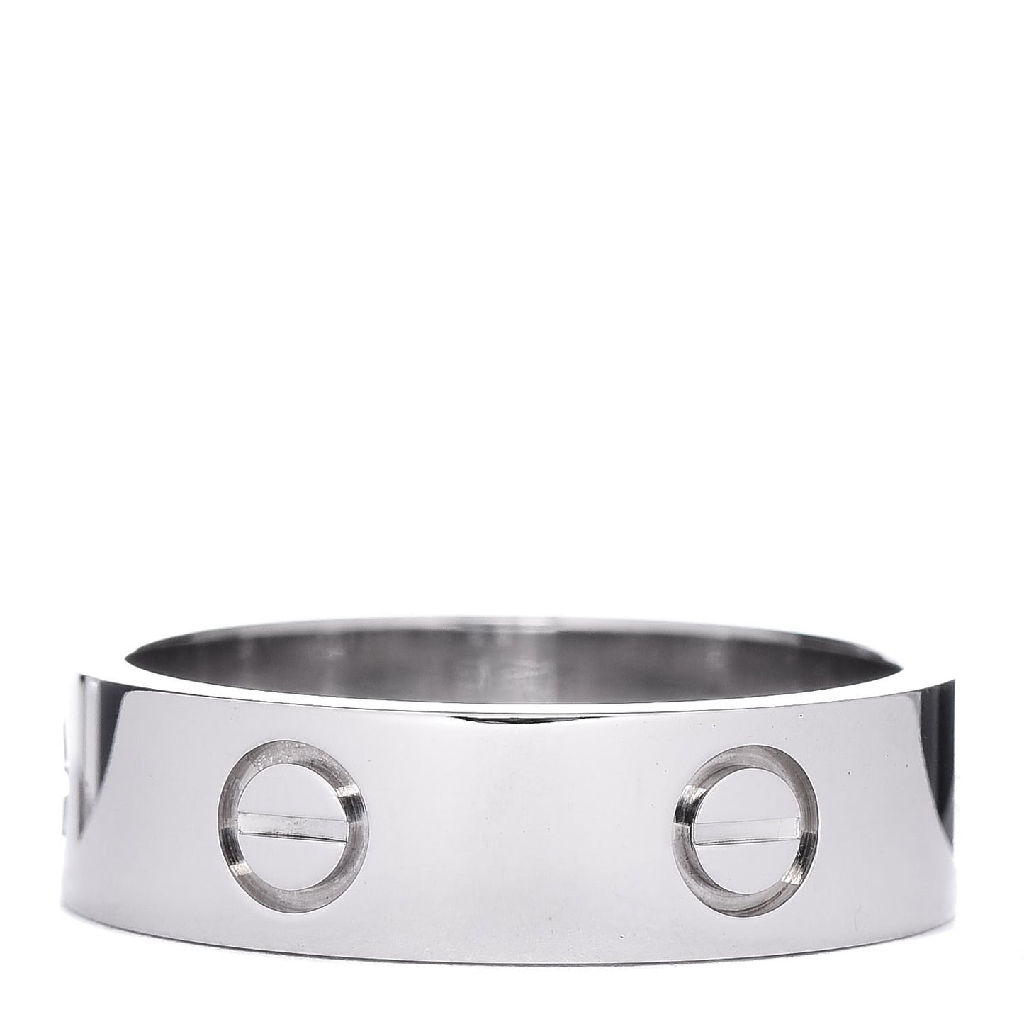 18K White Gold 5.5mm LOVE Ring 58 8.25