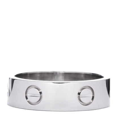 Cartier 18K White Gold 5.5mm LOVE Ring 58 8.25 3 of 5