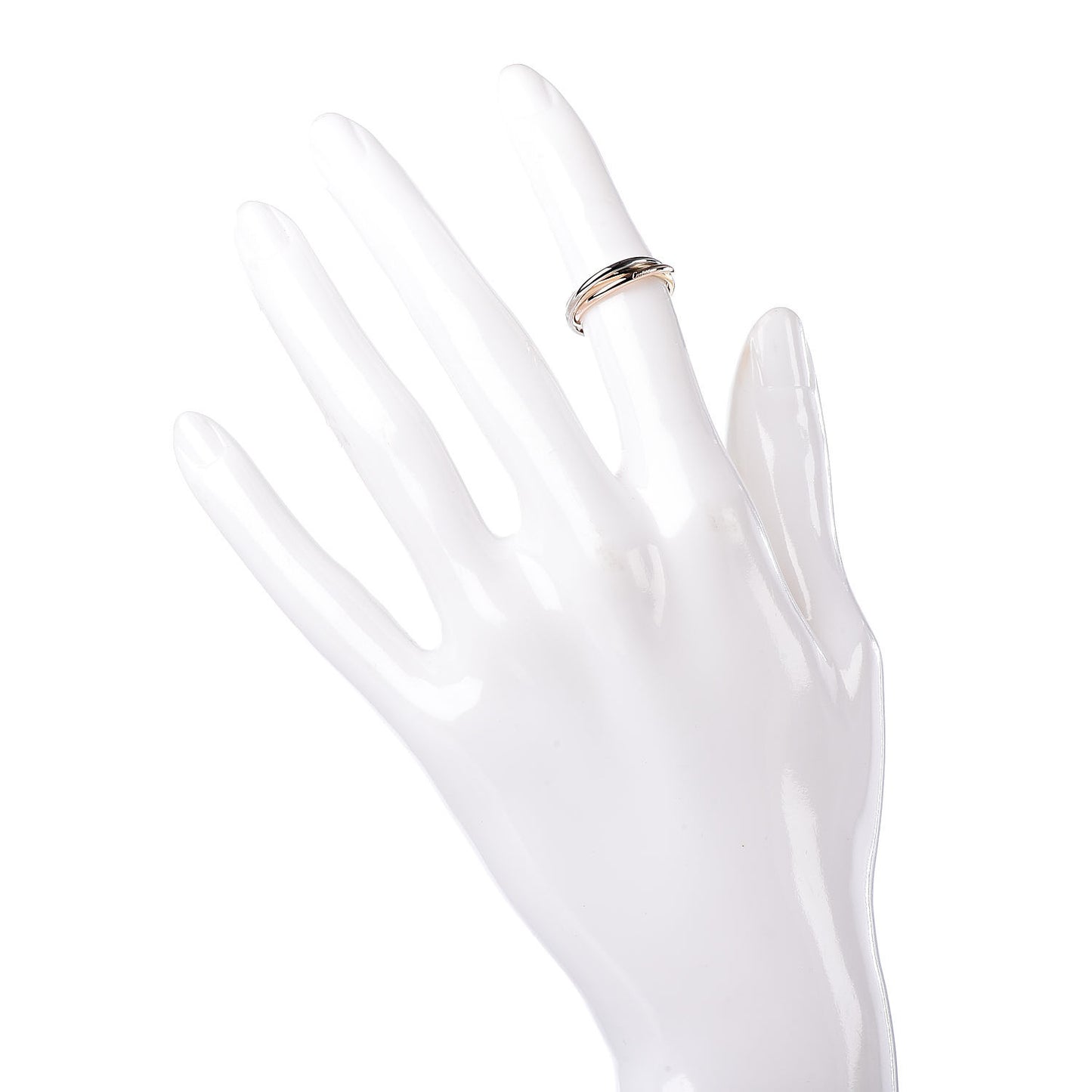 18K Pink Yellow White Gold Extra Small Trinity Ring 47 4