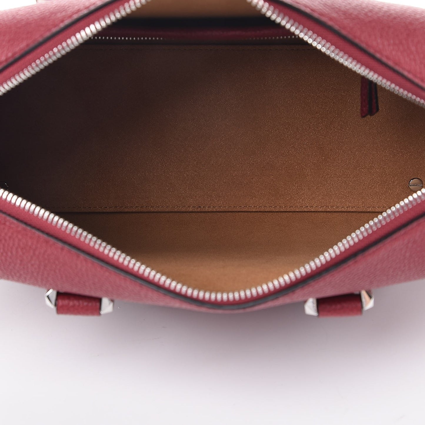 Grained Calfskin Medium Ella Boston Burgundy
