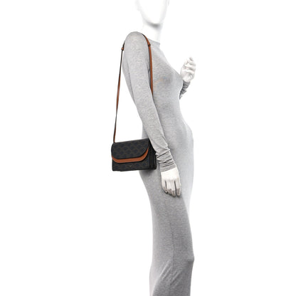 Celine Triomphe Canvas Lambskin Wallet On Strap Tan 2 of 13