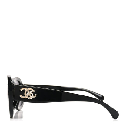 Chanel Acetate Polarized CC Sunglasses 5468-B-A Black 3 of 7