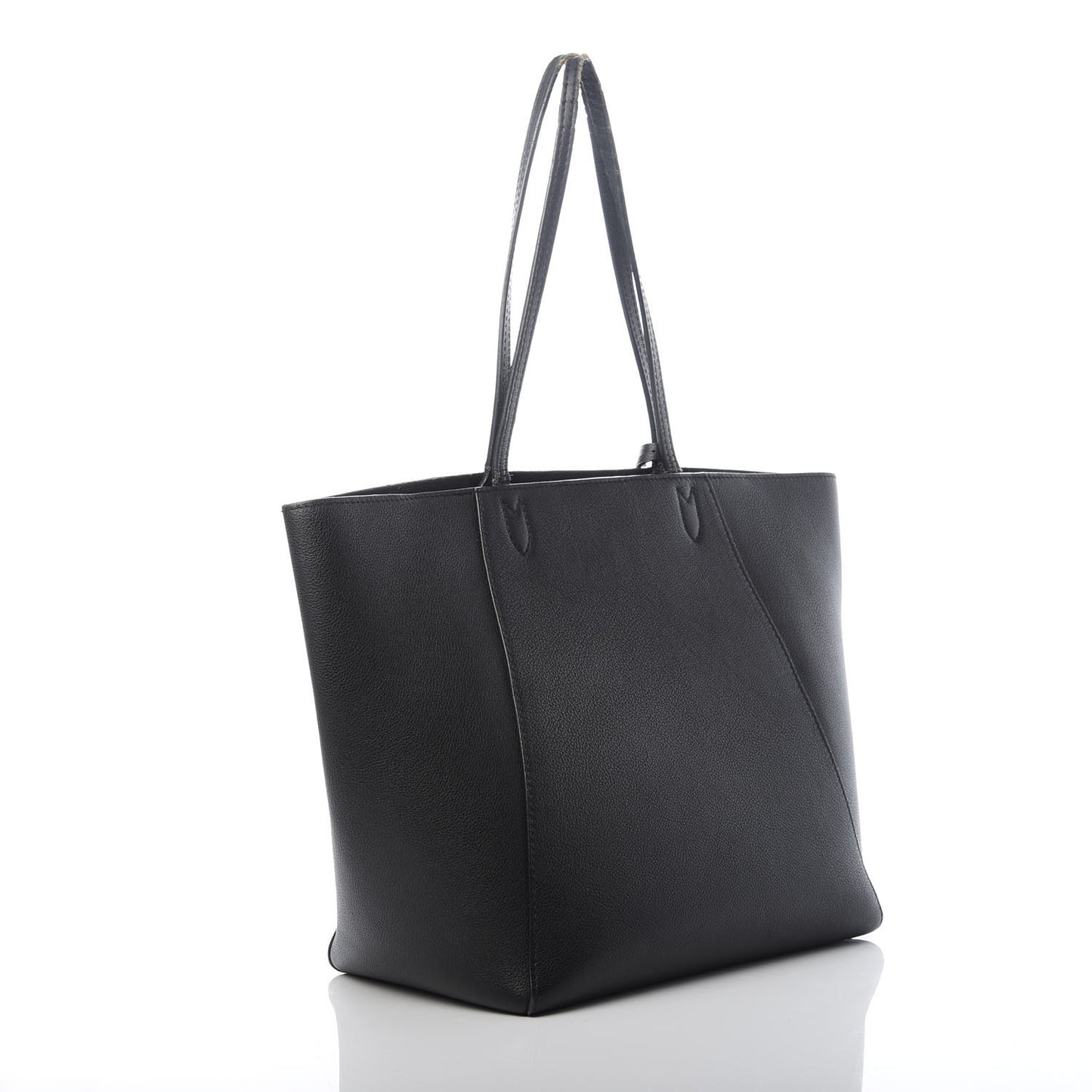 Calfskin Lockme Cabas Black