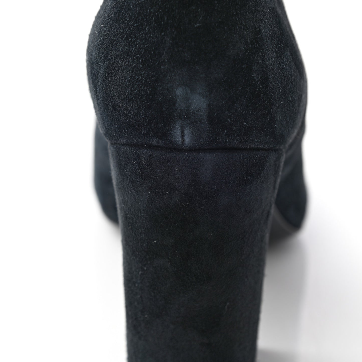 Suede Calfskin Fabric Short Boots 40.5 Blue