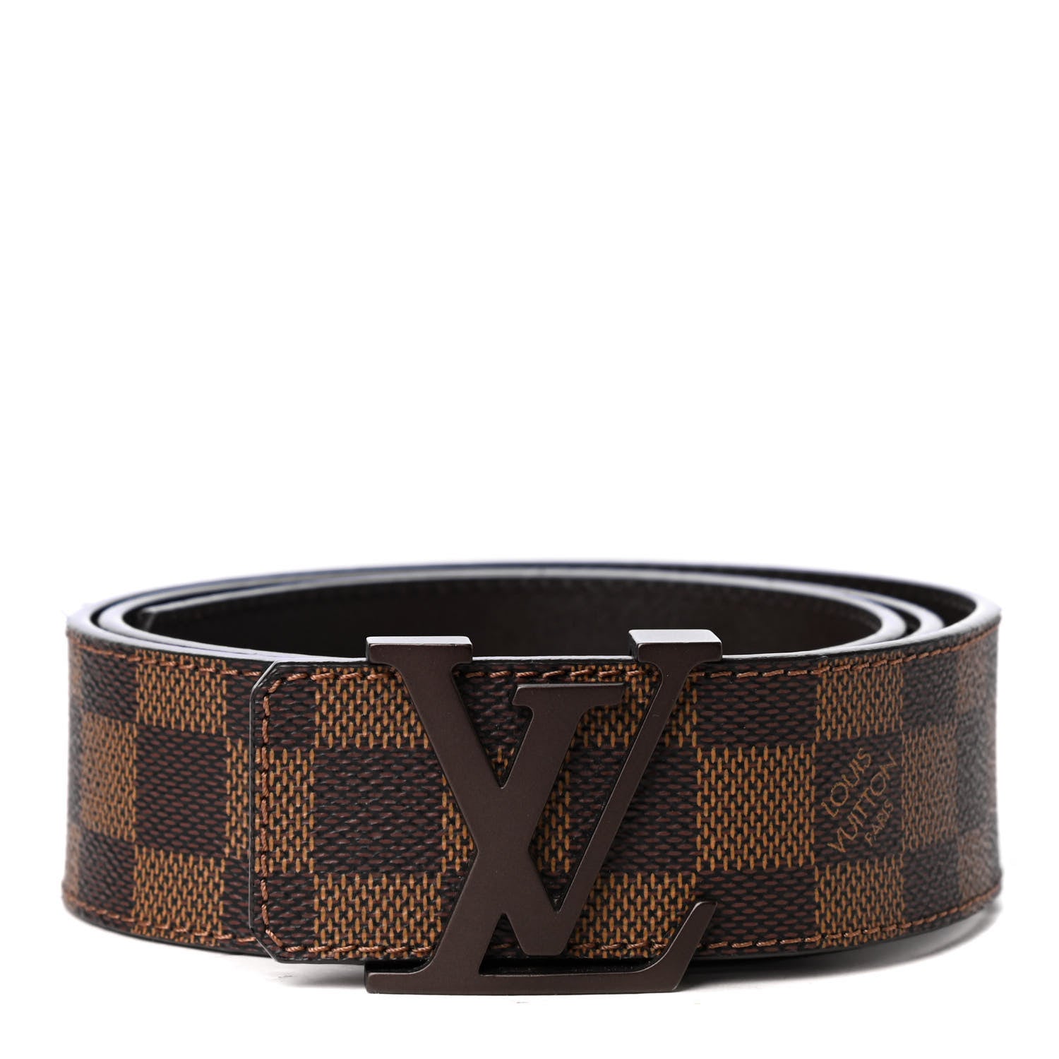 Louis Vuitton Damier Ebene 40mm LV Initiales Belt 85 34 1 of 5