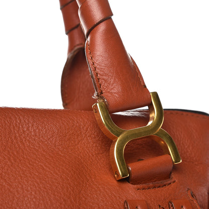 Chloe Calfskin Braided Large Marcie Satchel Whiskey 10 of 11