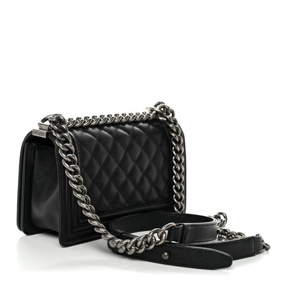 Chanel Caviar Quilted Small Boy Flap Black 3 of 11