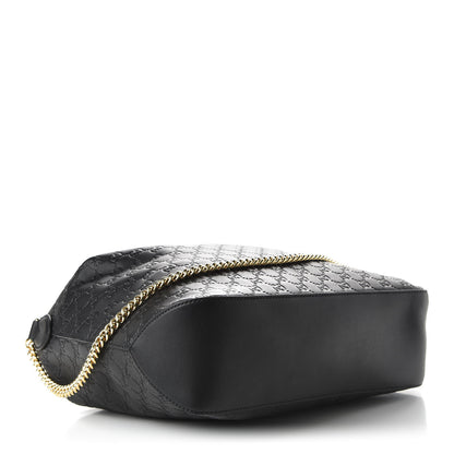 Gucci Guccissima Signature Large Linea A Hobo Black 4 of 10