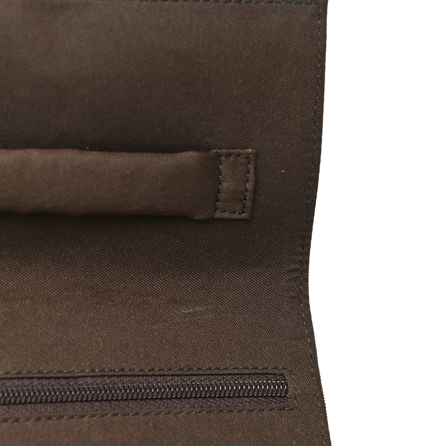 Nylon Accessory Case Dark Brown