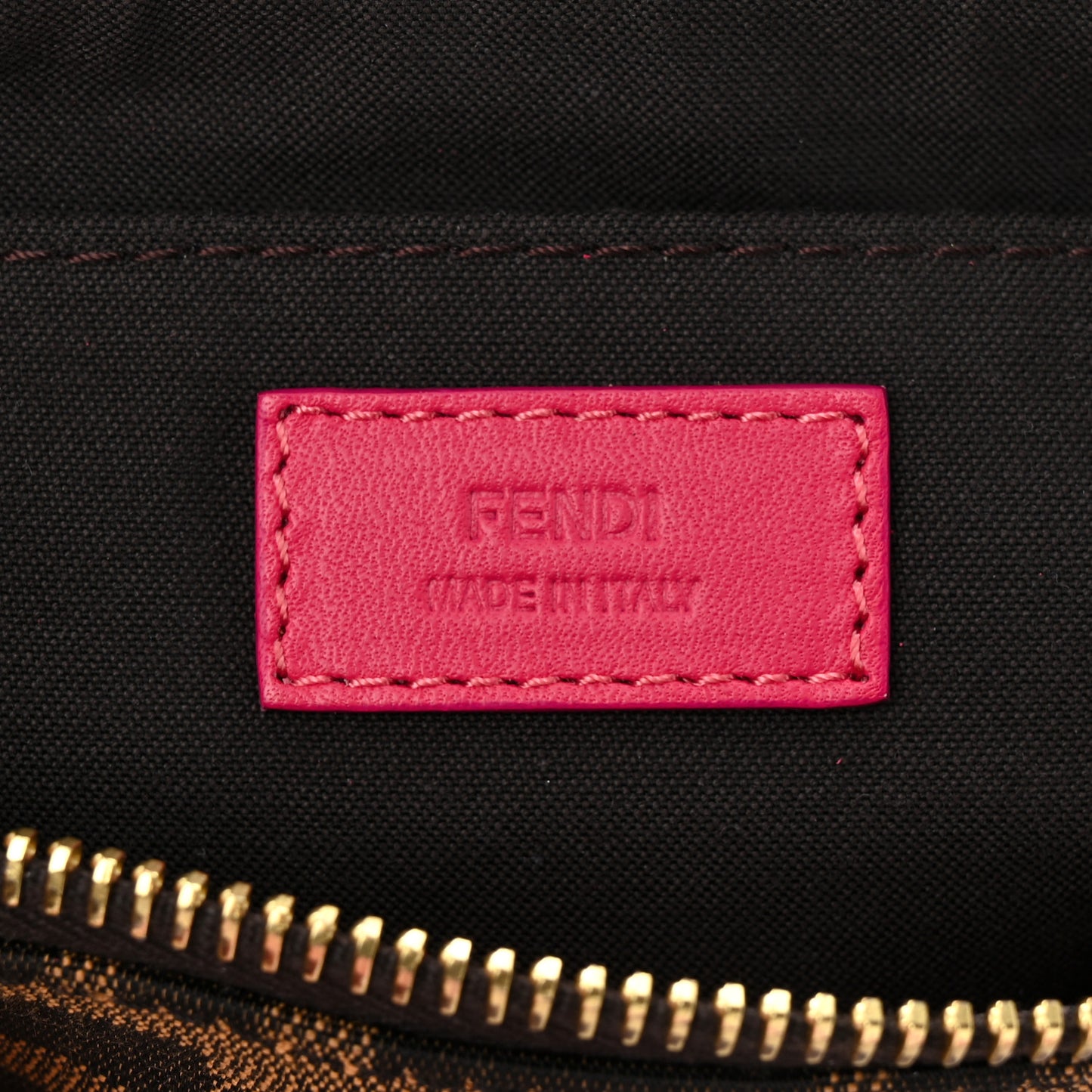 Zucca Vitello Elite Mini Pouch Crossbody Tobacco Fuxia