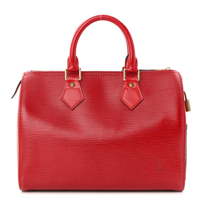 Louis Vuitton Epi Speedy 25 Castillan Red 1 of 13