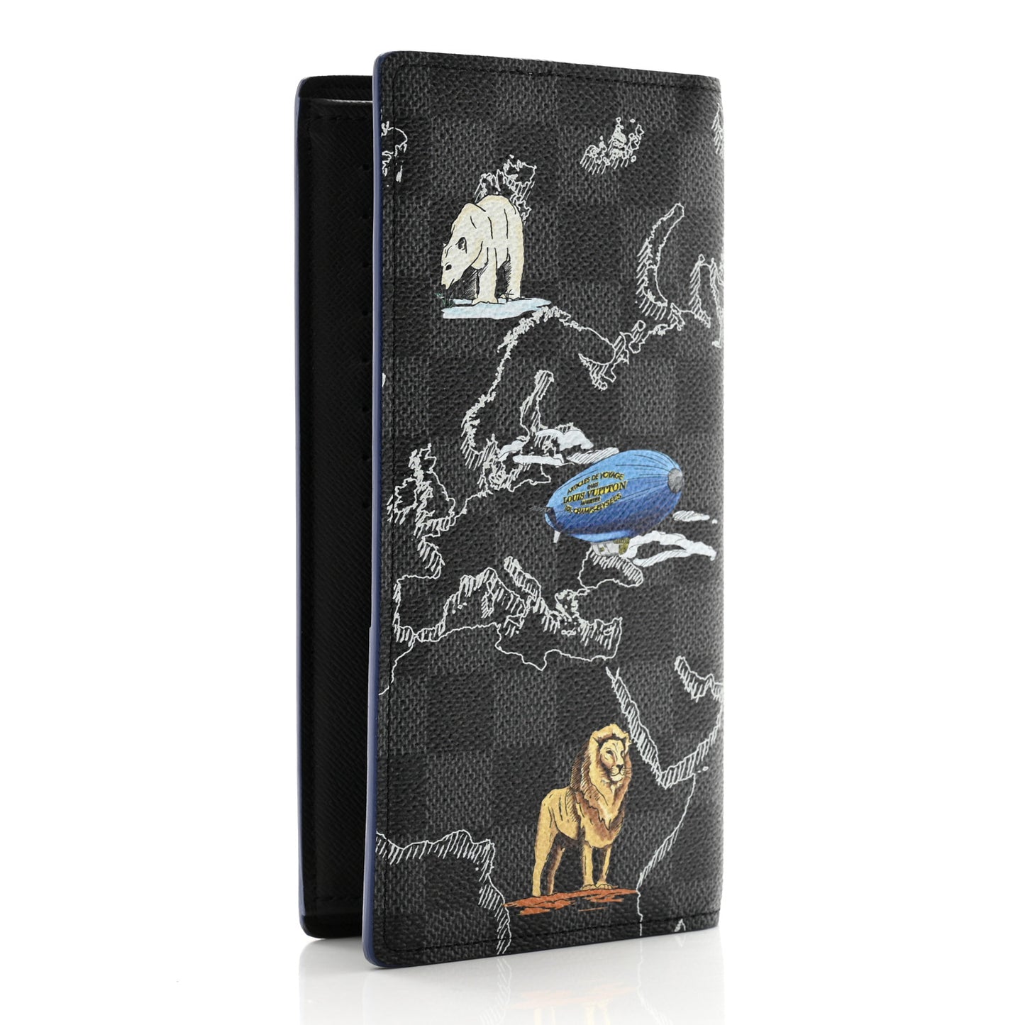 Damier Graphite Map of Asia Brazza Wallet
