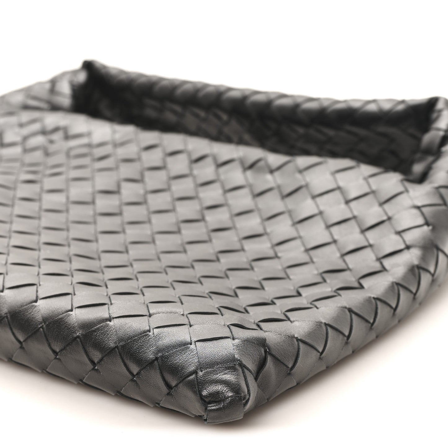 Calfskin Intrecciato Small Hop Black