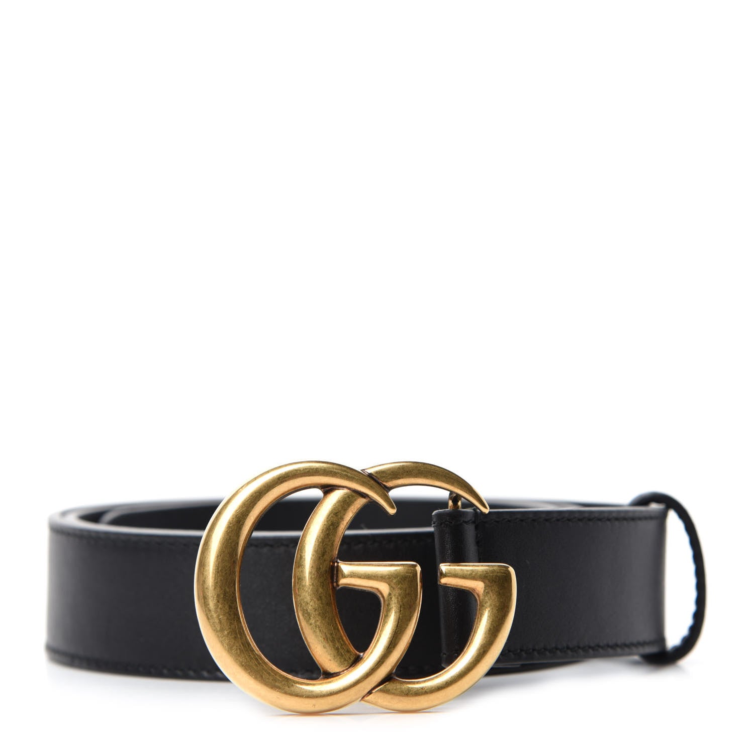 Gucci Calfskin Double G 30mm Belt 85 34 Black 1 of 4