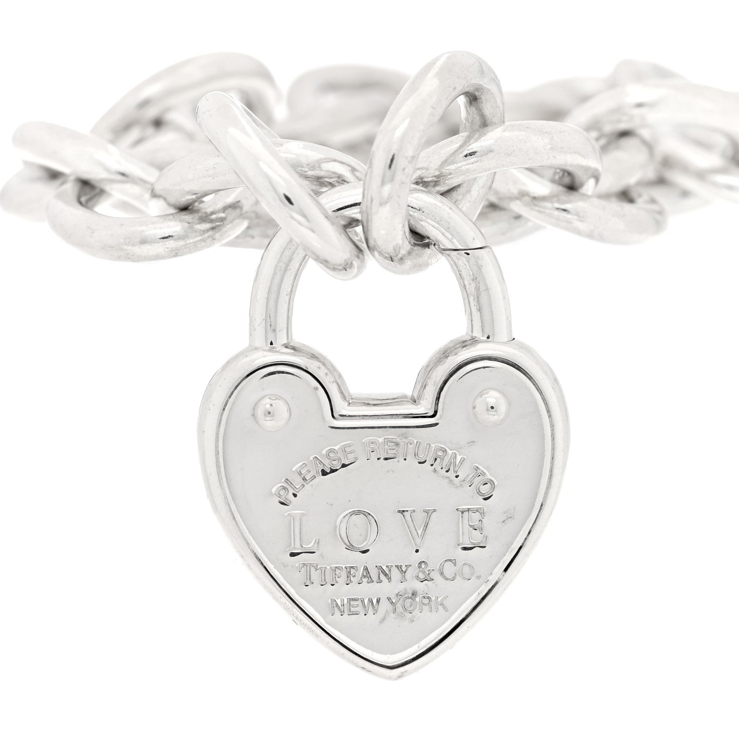 Tiffany Sterling Silver Return to Tiffany Love Lock Bracelet 3 of 3