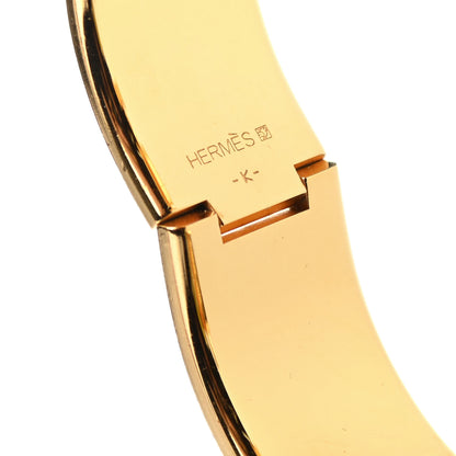 Hermes Enamel Wide Clic Clac H Bracelet GM Orange Fruite 5 of 6