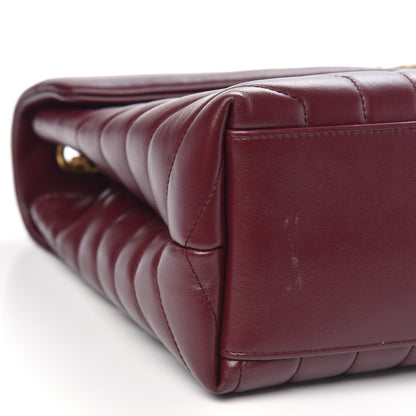 Saint Laurent Calfskin Y Quilted Monogram Medium Loulou Chain Satchel Palissandre 8 of 10