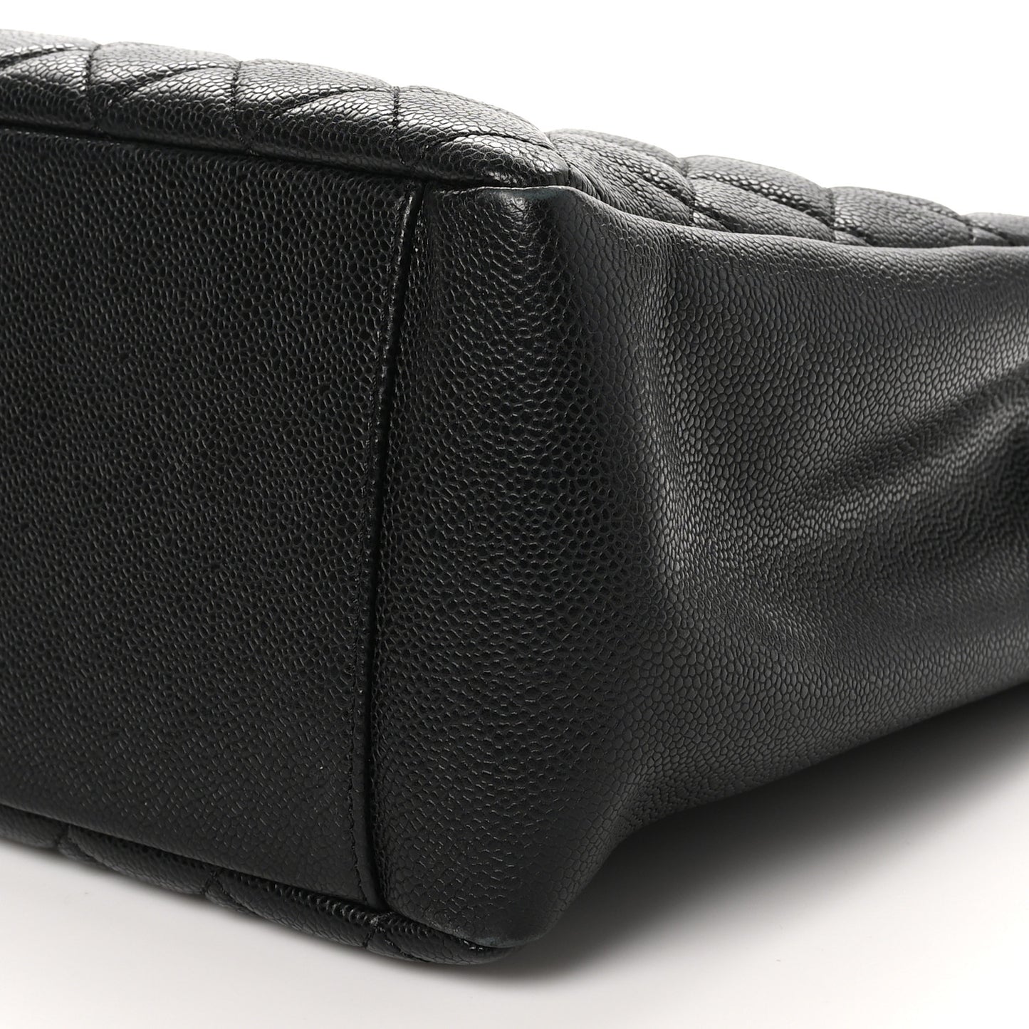 Caviar Quilted Grand Shopping Tote GST Black