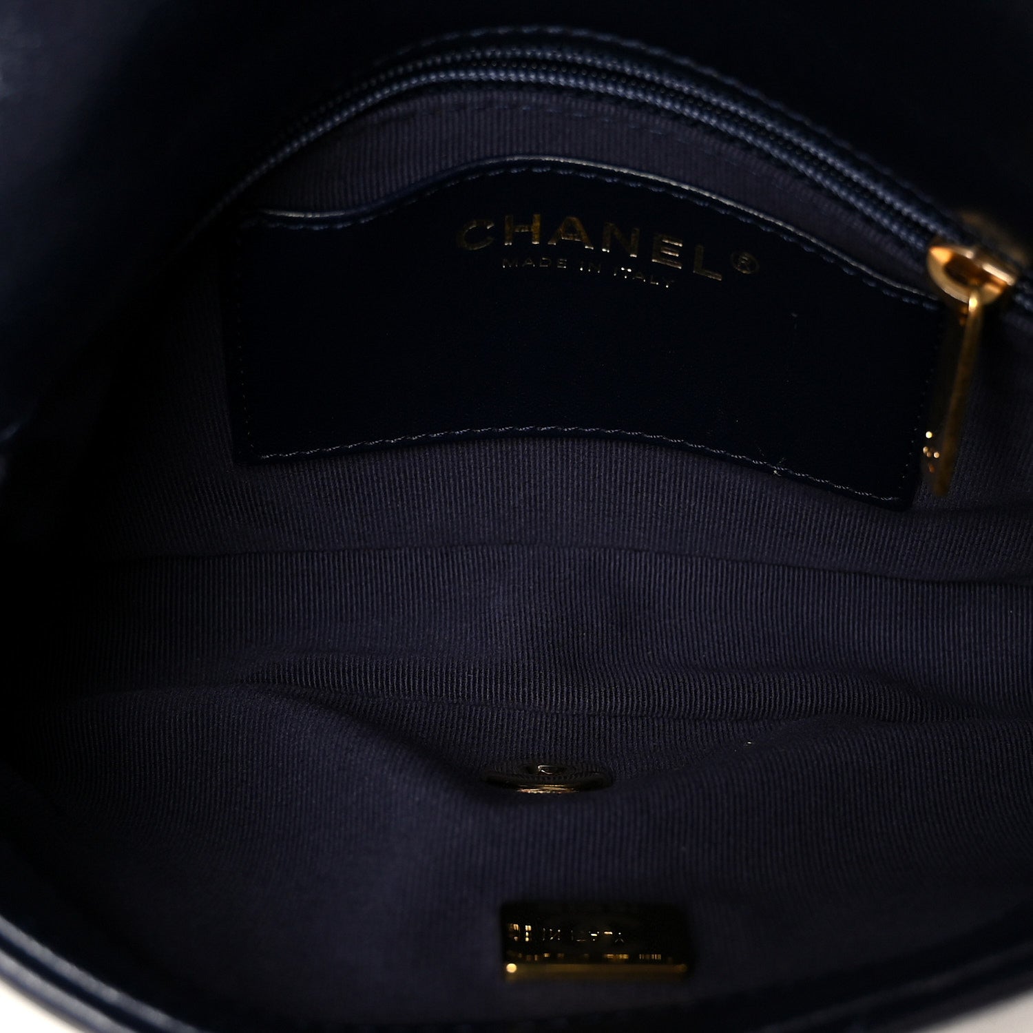 Chanel Lambskin Quilted Small Funky Town Flap Blue 4 of 10