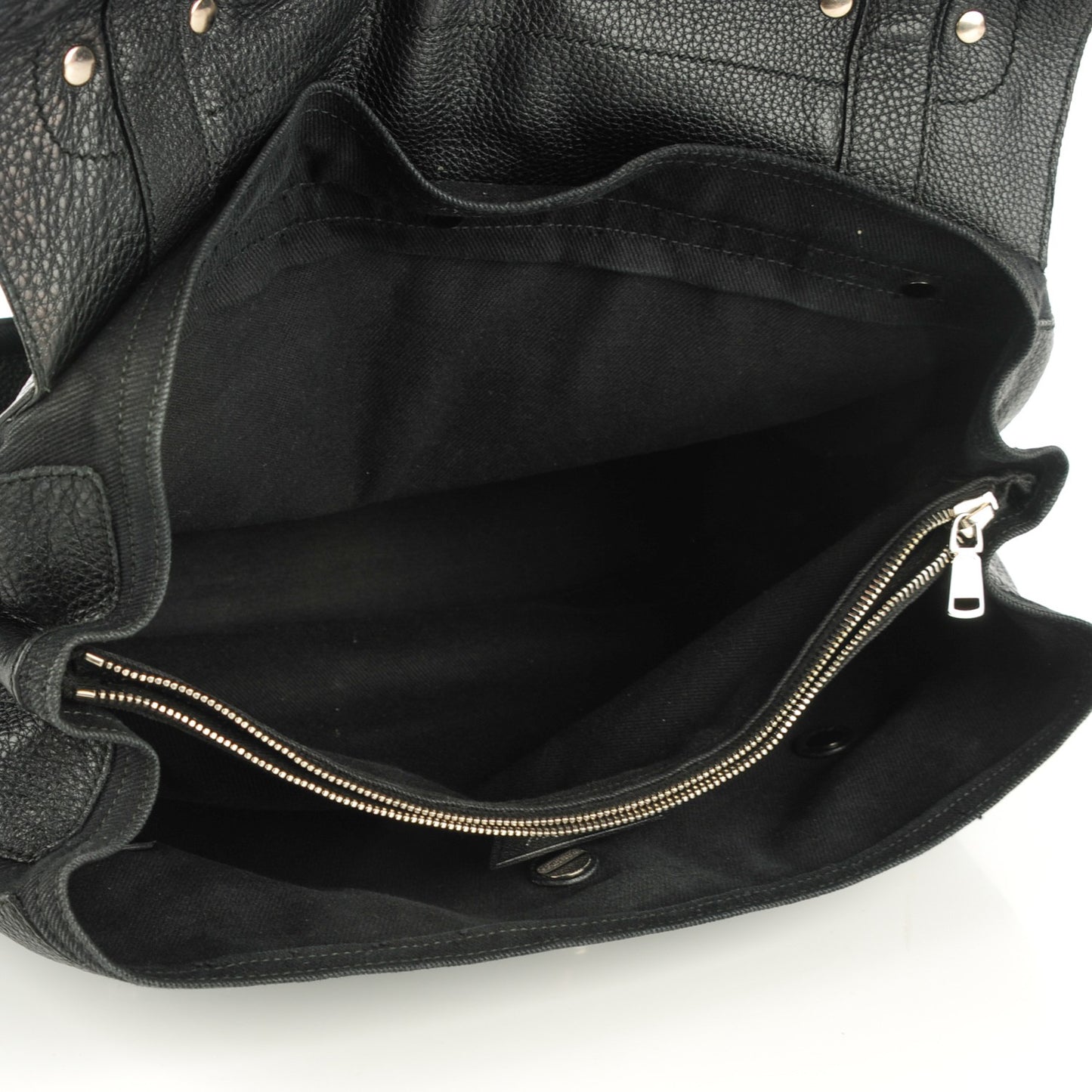 Calfskin Suede Large Muse Two Black