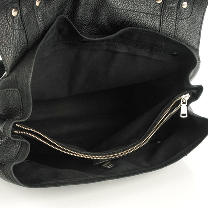 Saint Laurent Calfskin Suede Large Muse Two Black 5 of 7