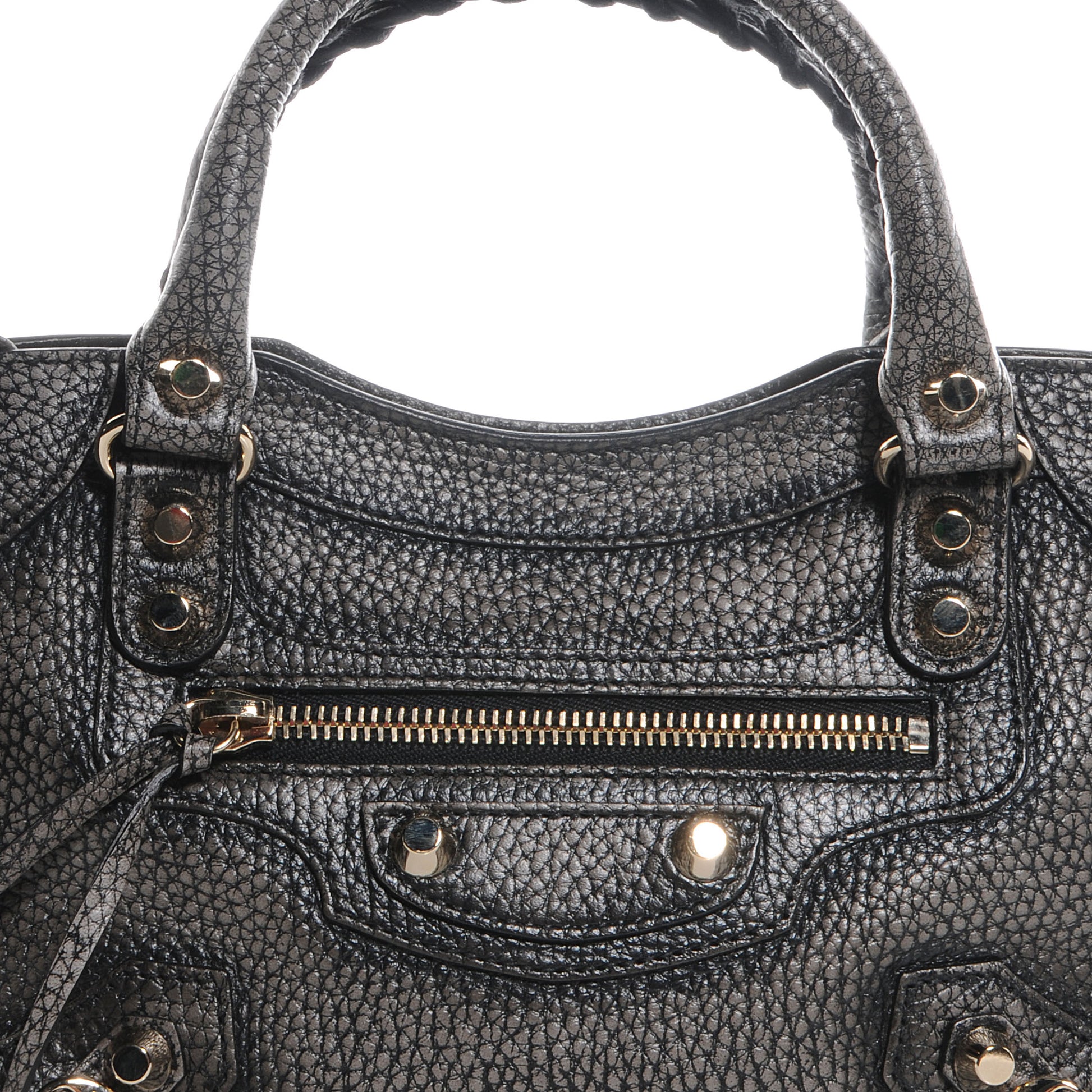 Balenciaga Grained Calfskin Classic Gold Hardware Mini City Ombre Grey Gradient 4 of 9