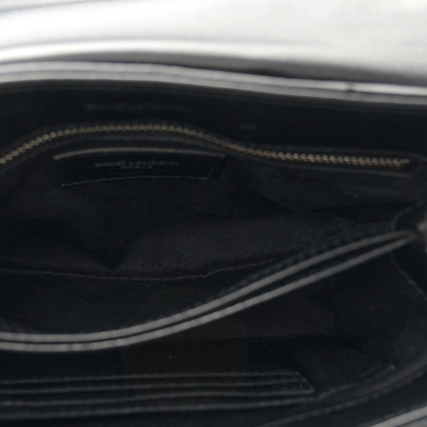 Calfskin Y Quilted Monogram Toy Loulou Crossbody Bag Black