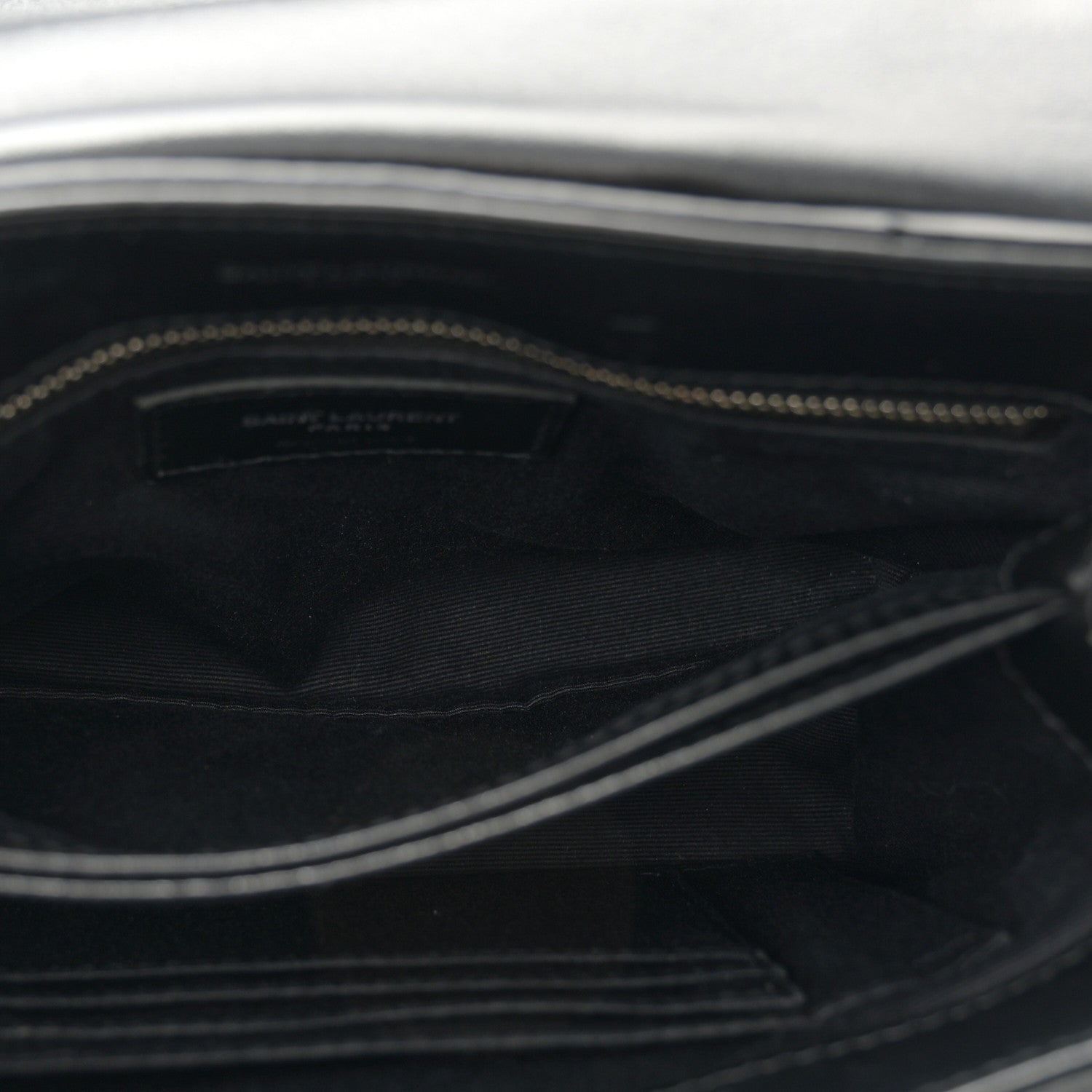 Saint Laurent Calfskin Y Quilted Monogram Toy Loulou Crossbody Bag Black 5 of 12