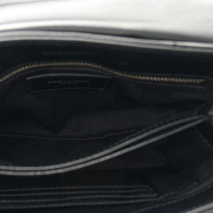 Saint Laurent Calfskin Y Quilted Monogram Toy Loulou Crossbody Bag Black 5 of 12