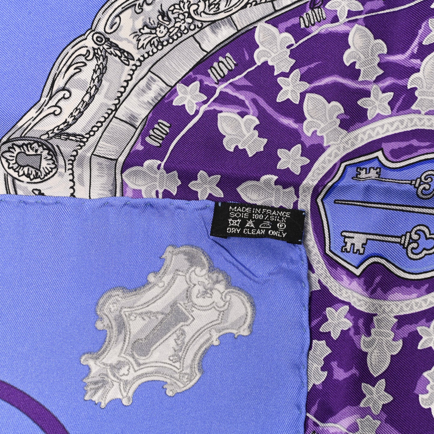 Silk Keys Les Cles Scarf 90