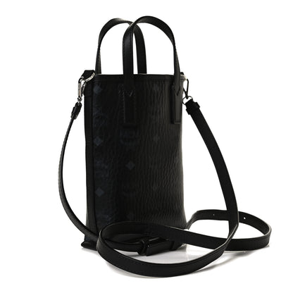 MCM Visetos Mini Crossbody Tote Black 3 of 14