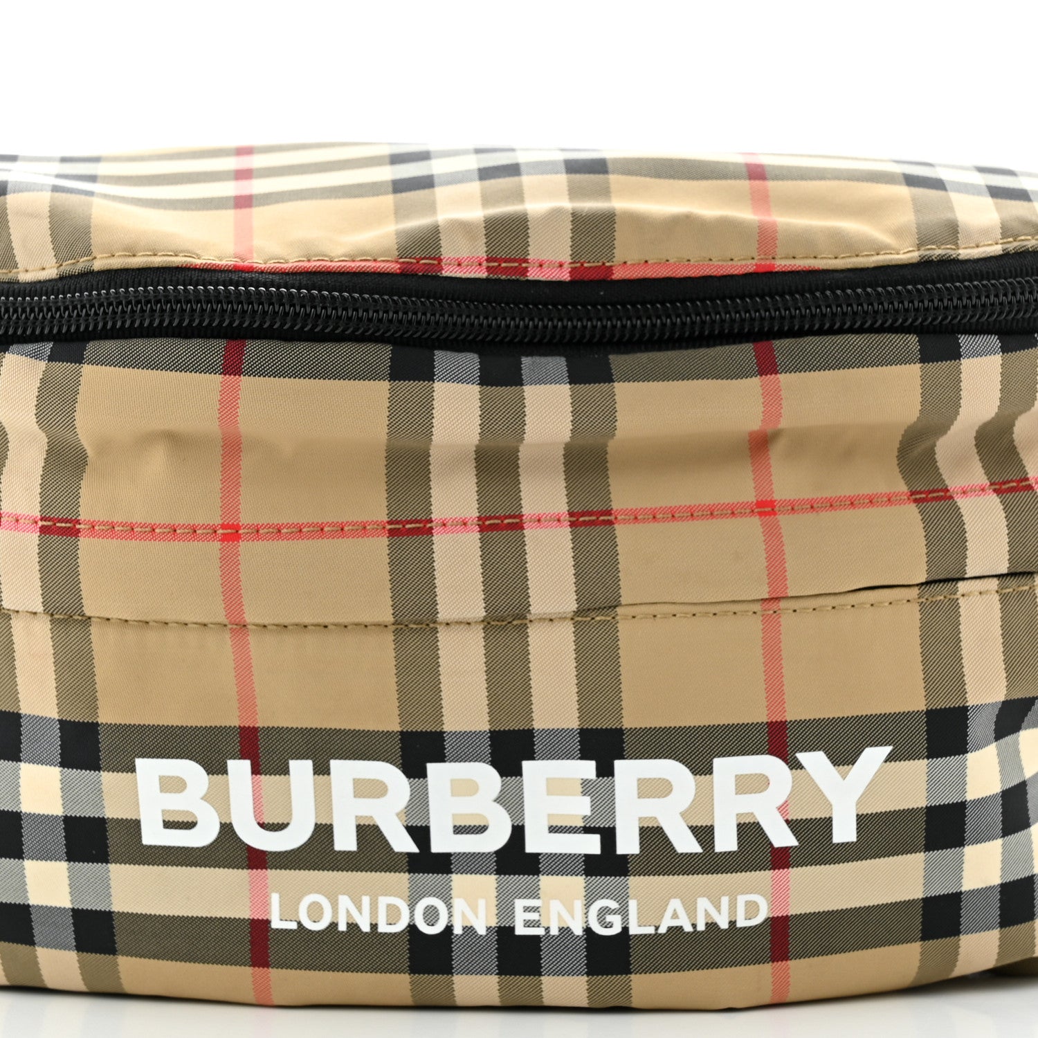 Burberry Nylon Rex Vintage Check Convertible Backpack Bum Bag Archive Beige Grey 13 of 15