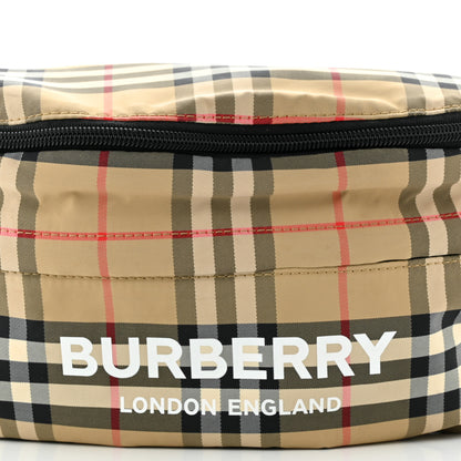 Burberry Nylon Rex Vintage Check Convertible Backpack Bum Bag Archive Beige Grey 13 of 15