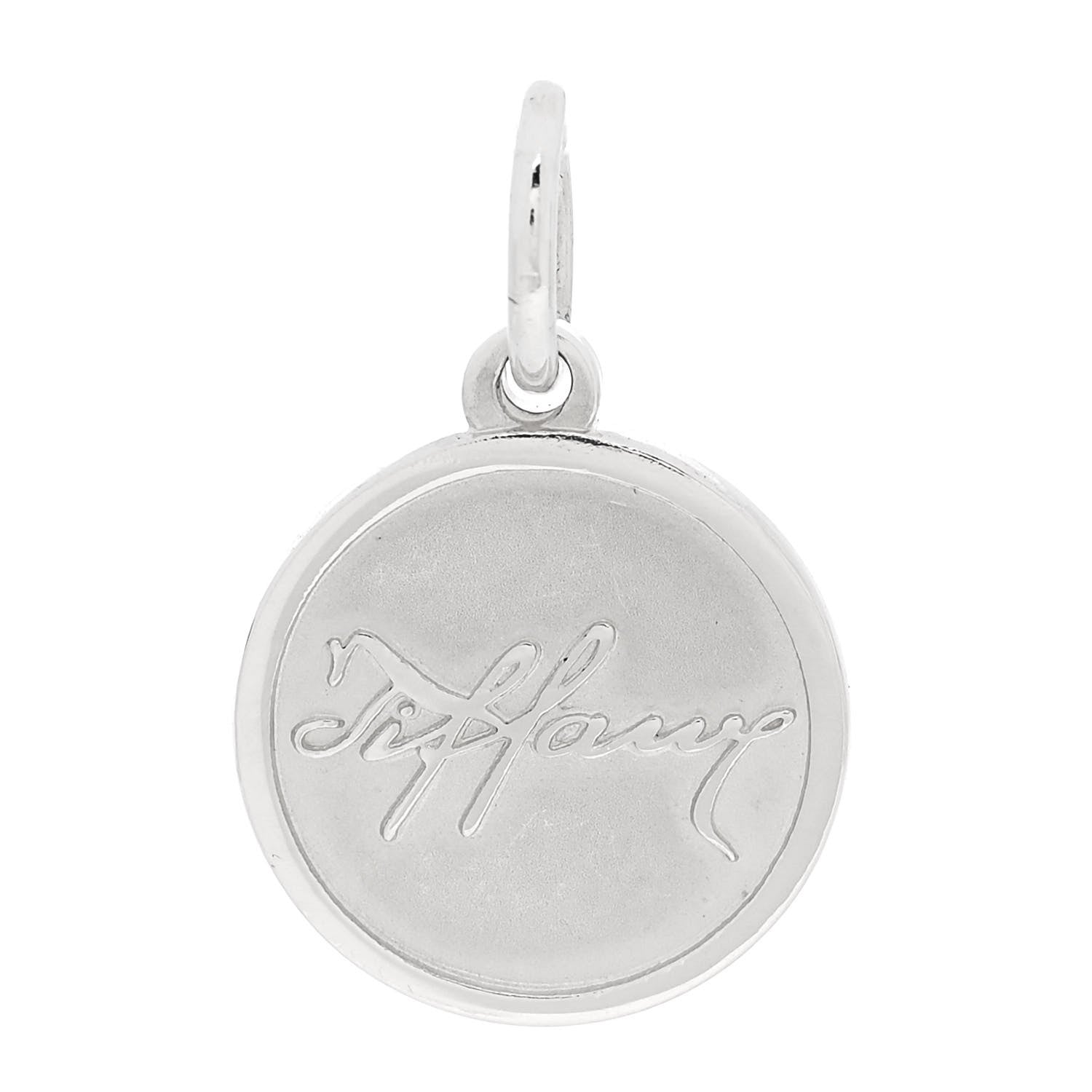 Tiffany Sterling Silver Tiffany Round Charm 1 of 4