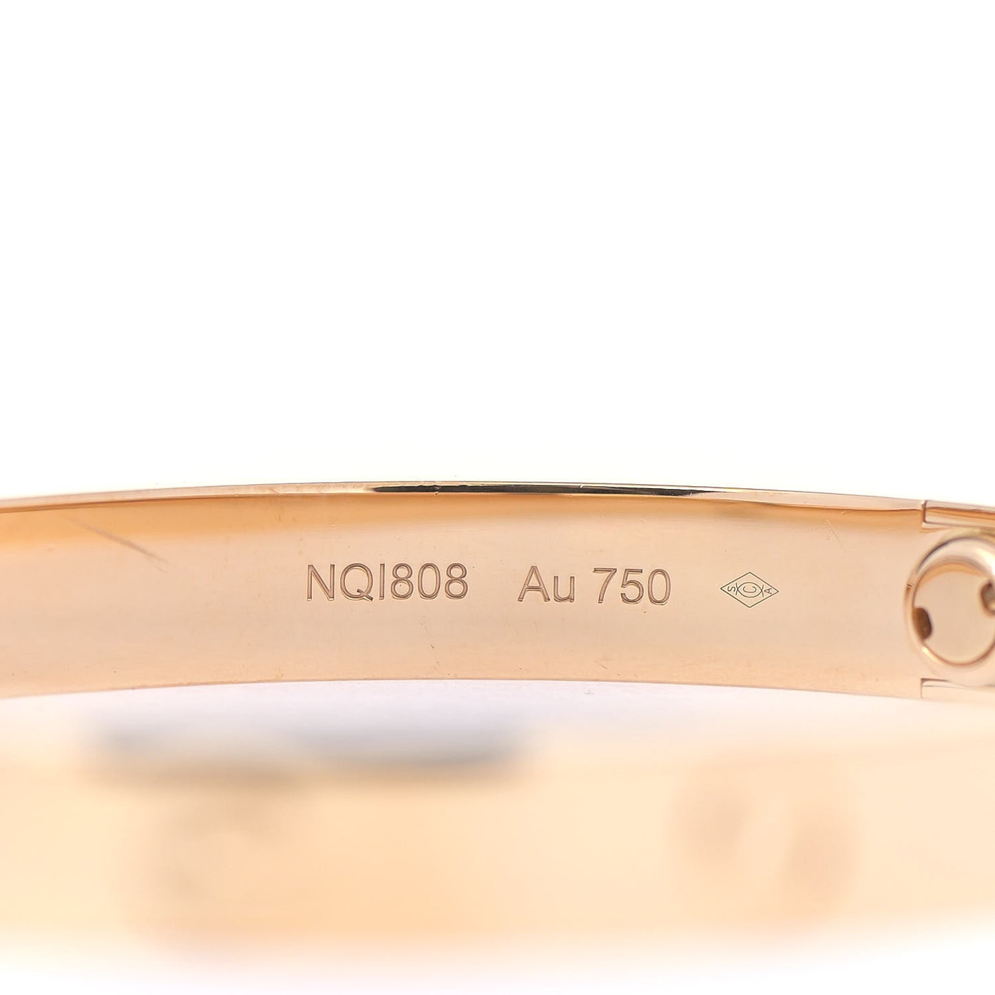 18K Yellow Gold LOVE Bracelet 17